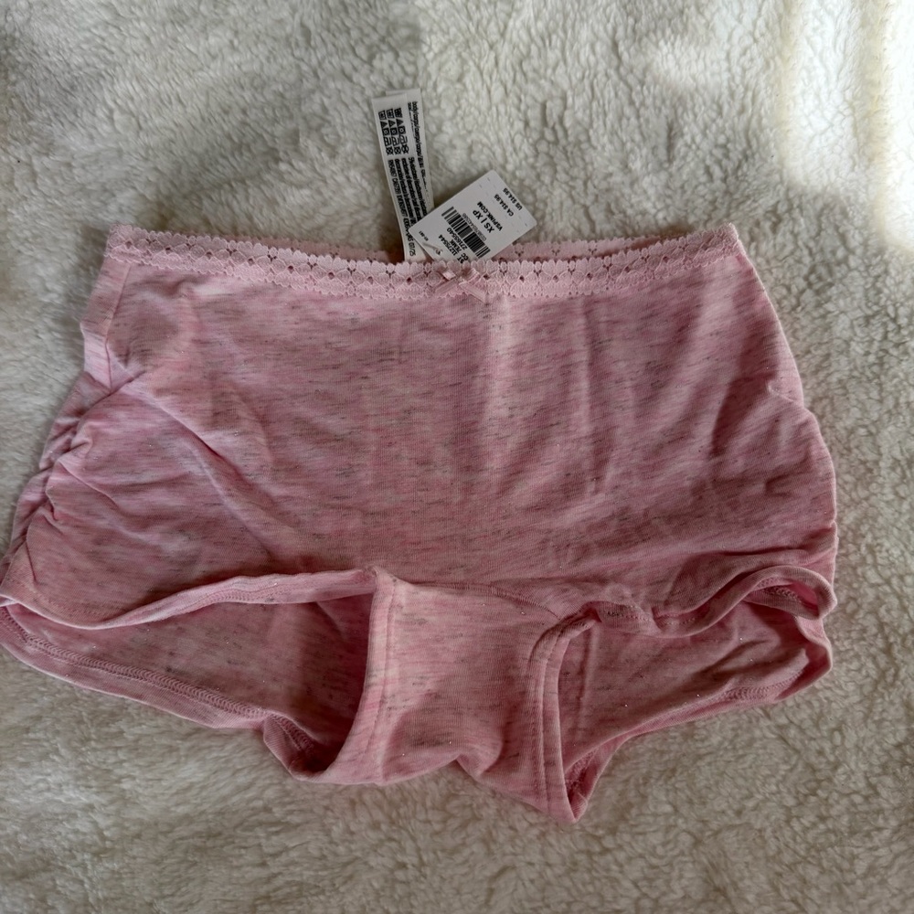 Victoria's Secret Pink High-Waist Lace-Trim Seamless Briefs